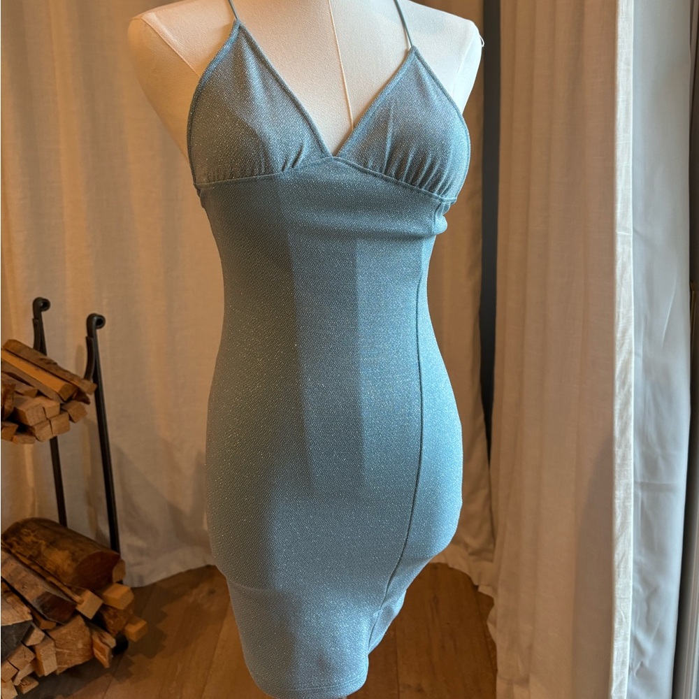 Shimmery Blue Dress
